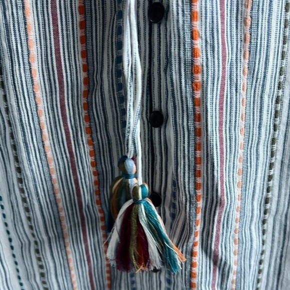 Veronica Beard Tinzia Striped Dress: Blue Multi - Picture 6 of 13